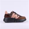 Wonders Roma Platform Mesh Trainer - Cognac Croc